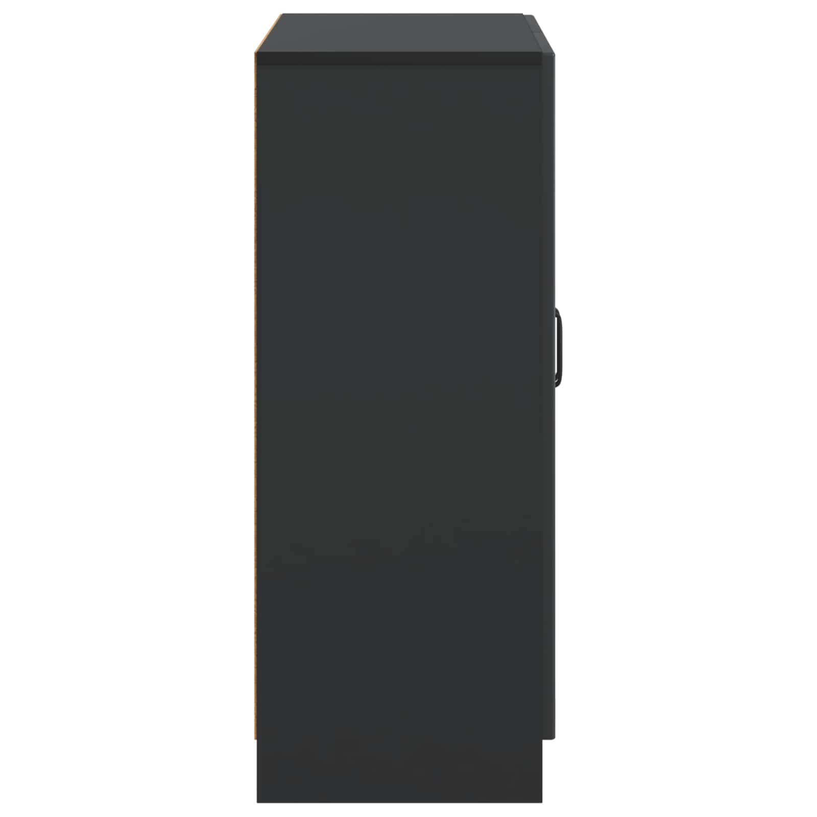 Πλαϊνό γραφείο Μαύρο 66 x 34,5 x 87 εκ. Επεξεργασμένο Ξύλο - Pakobazaar