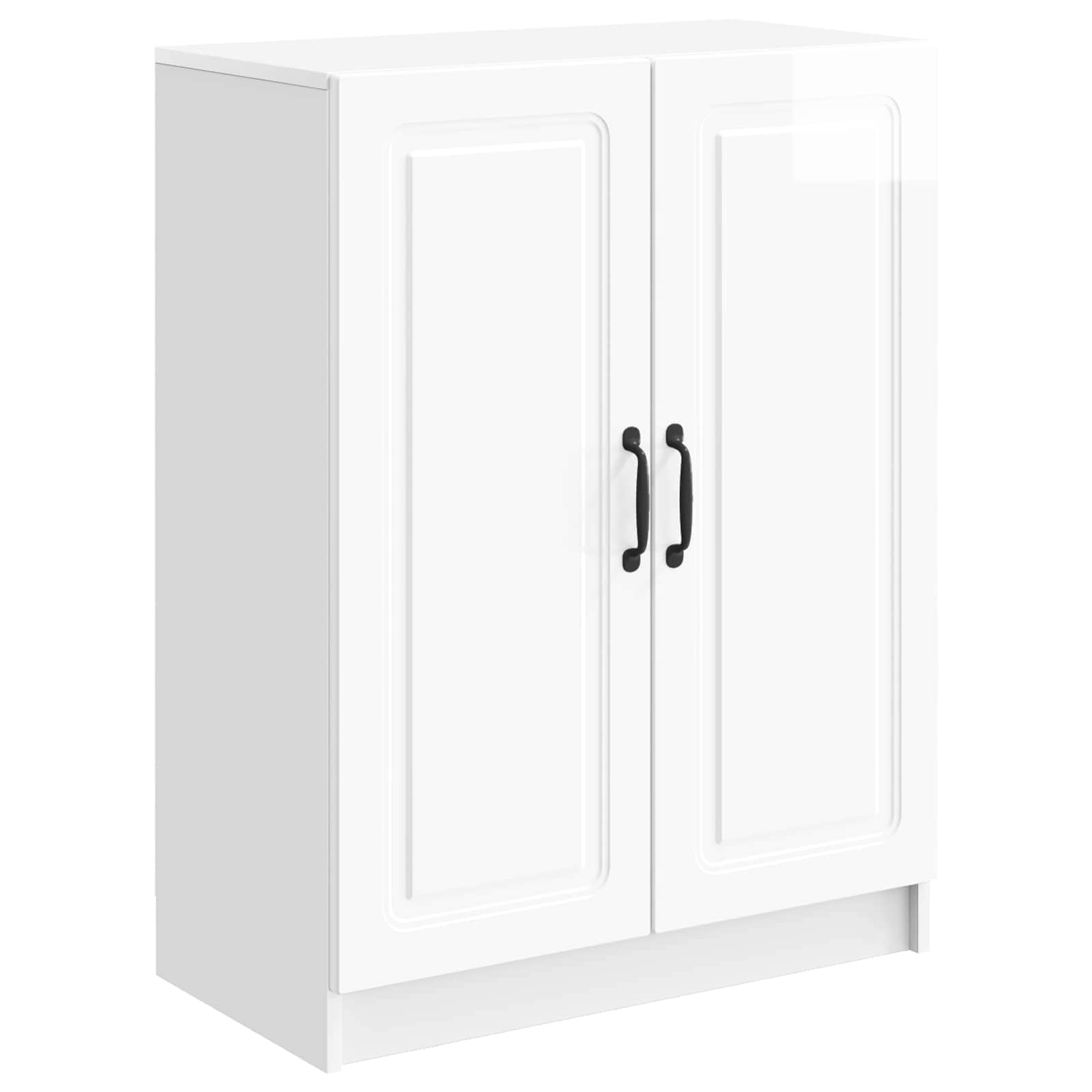 Πλαϊνό γραφείο Γυαλιστερό Λευκό 66 x 34,5 x 87 εκ. - Pakobazaar