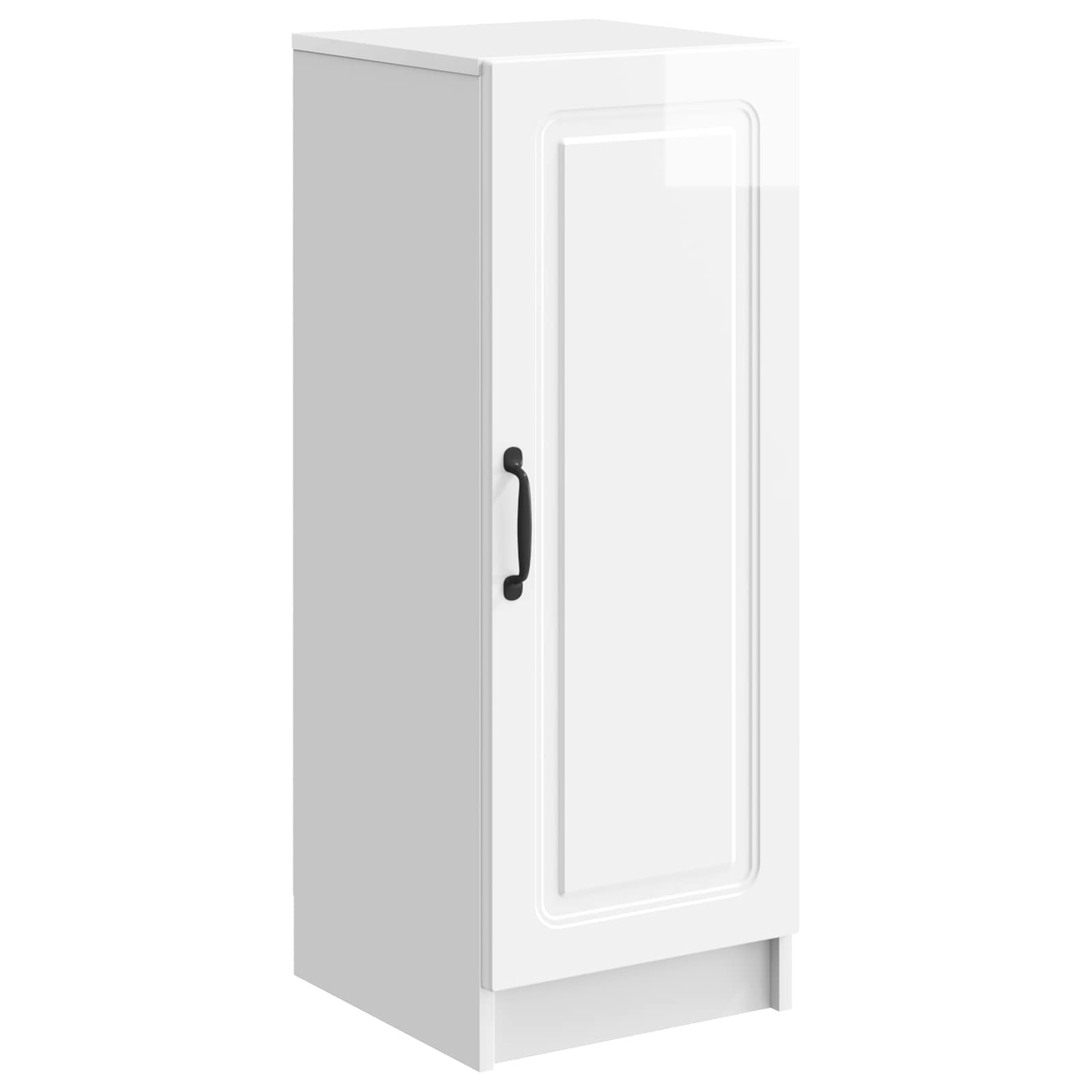 Πλαϊνό γραφείο Γυαλιστερό Λευκό 33 x 34,5 x 87 εκ. - Pakobazaar