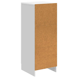 Πλαϊνό γραφείο Γυαλιστερό Λευκό 33 x 34,5 x 87 εκ. - Pakobazaar