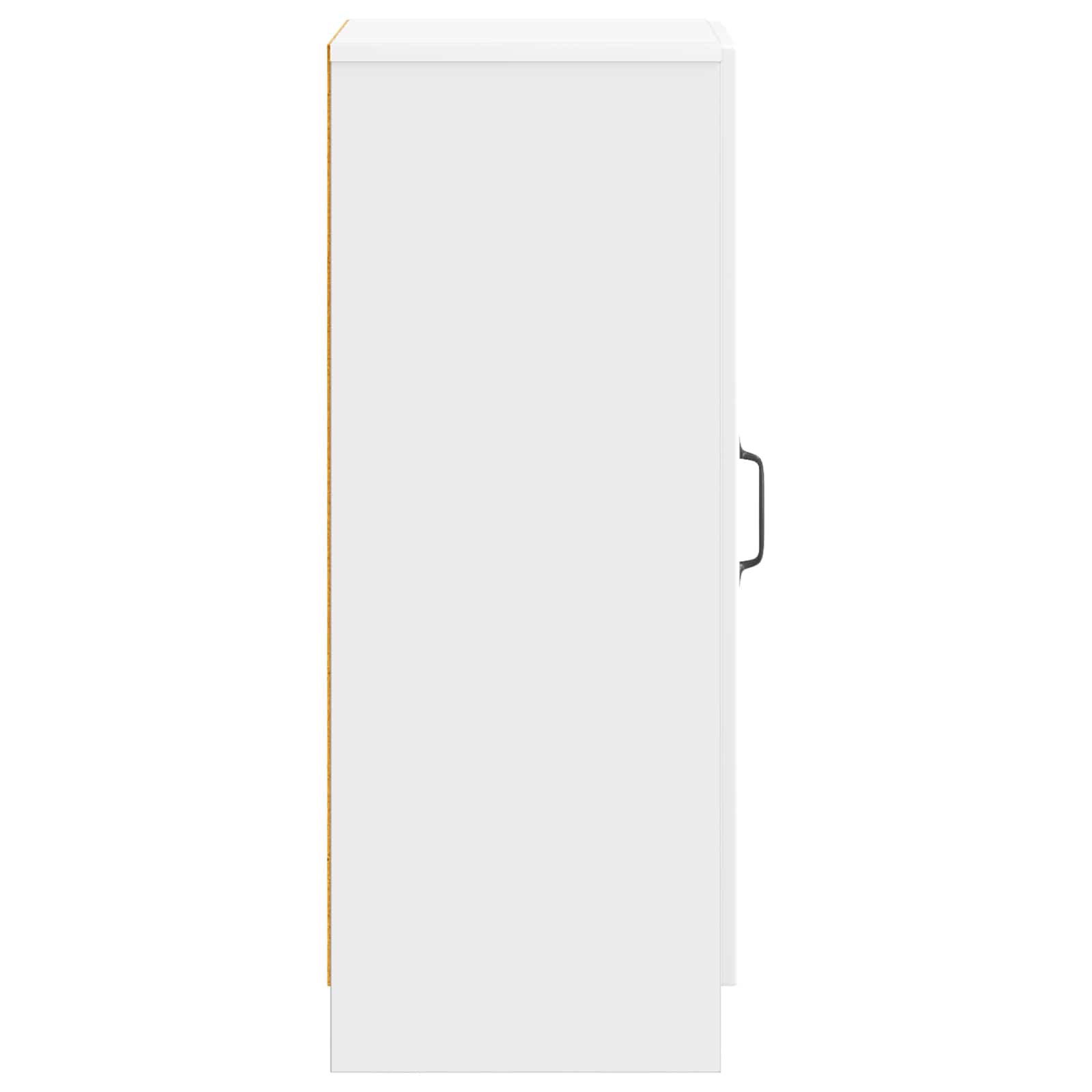 Πλαϊνό γραφείο Γυαλιστερό Λευκό 33 x 34,5 x 87 εκ. - Pakobazaar