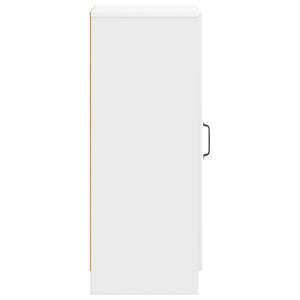 Πλαϊνό γραφείο Γυαλιστερό Λευκό 33 x 34,5 x 87 εκ. - Pakobazaar