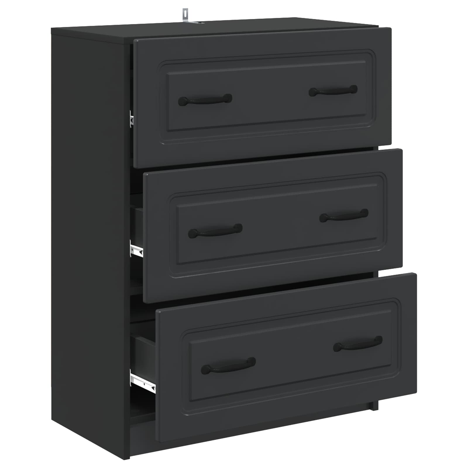 Ντουλάπι με Συρτάρια Μαύρο 66 x 34,5 x 87 εκ. - Pakobazaar
