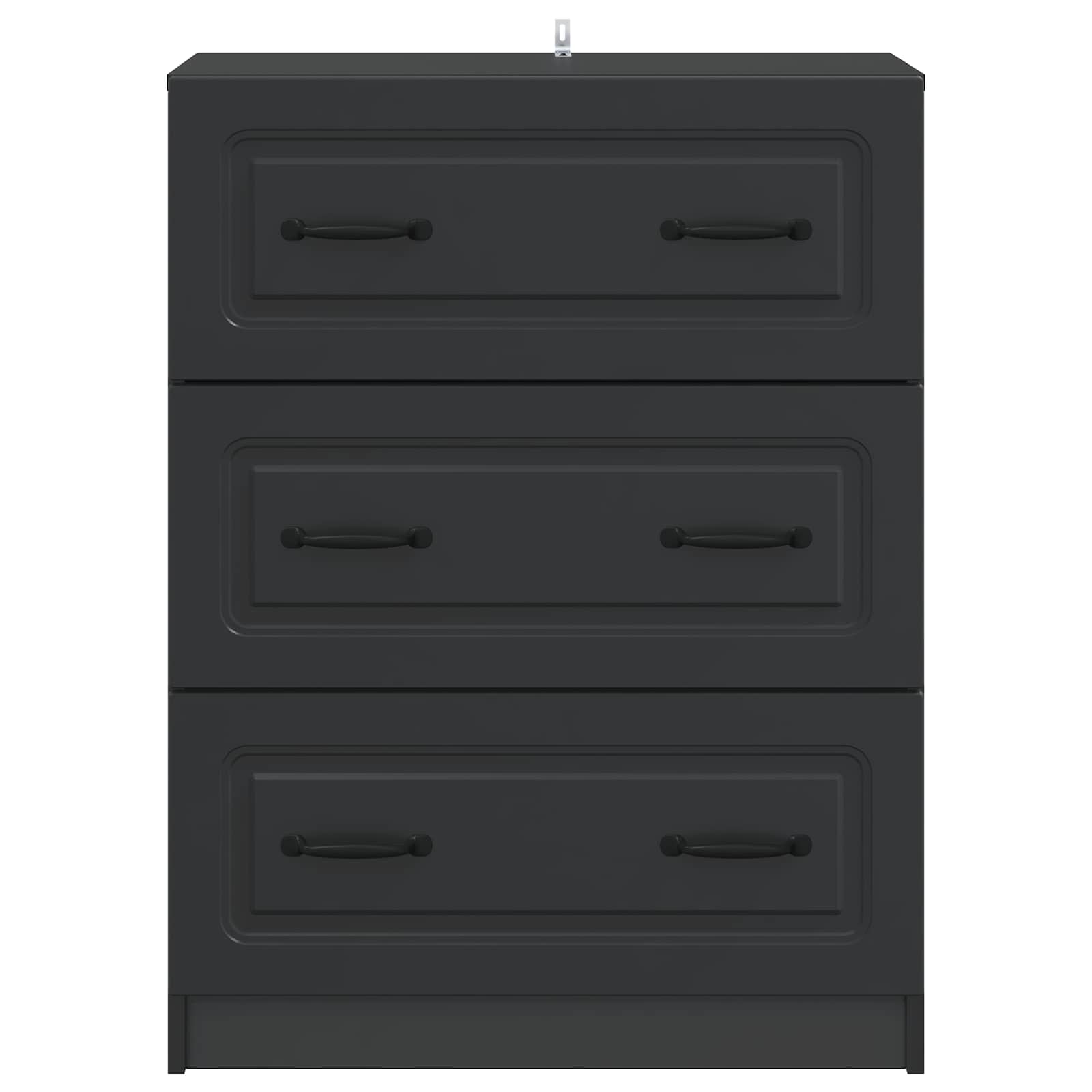 Ντουλάπι με Συρτάρια Μαύρο 66 x 34,5 x 87 εκ. - Pakobazaar