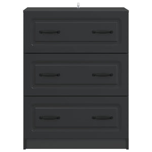 Ντουλάπι με Συρτάρια Μαύρο 66 x 34,5 x 87 εκ. - Pakobazaar