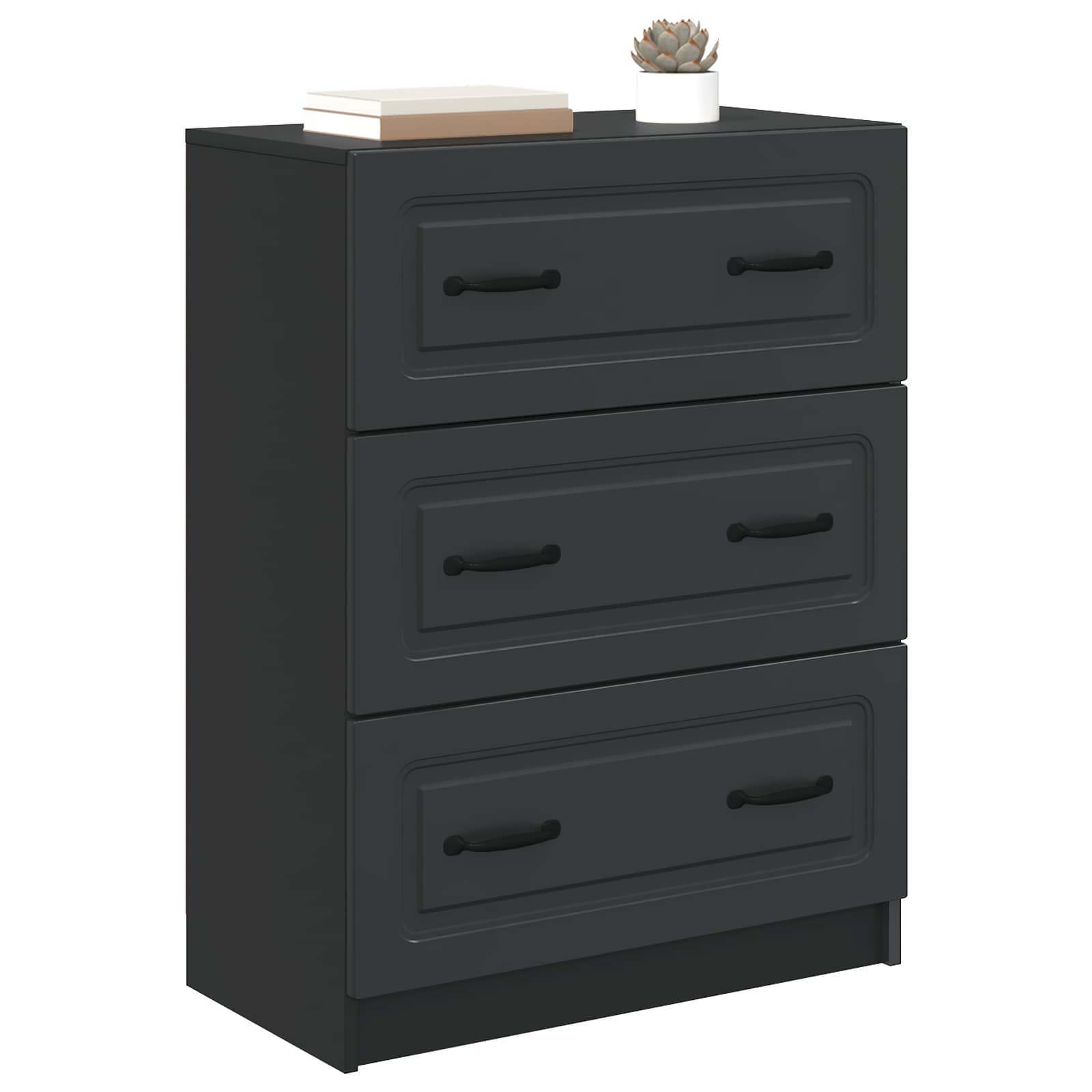 Ντουλάπι με Συρτάρια Μαύρο 66 x 34,5 x 87 εκ. - Pakobazaar
