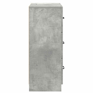 Ντουλάπι με Συρτάρια Γκρι Σκυροδέματος 66 x 34,5 x 87 εκ. - Pakobazaar