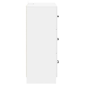 Ντουλάπι με Συρτάρια Γυαλιστερό Λευκό 66 x 34,5 x 87 εκ. - Pakobazaar