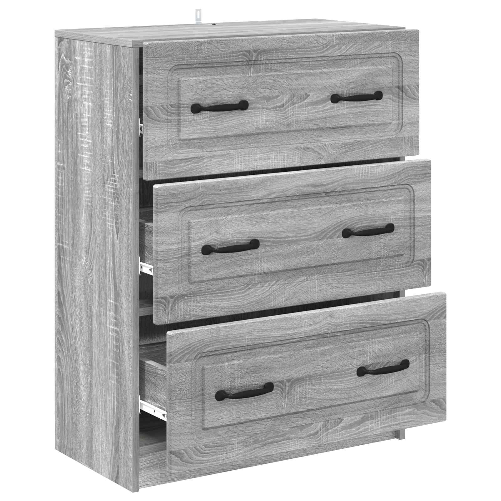 Ντουλάπι με Συρτάρια Γκρι Sonoma 66 x 34,5 x 87 εκ. - Pakobazaar