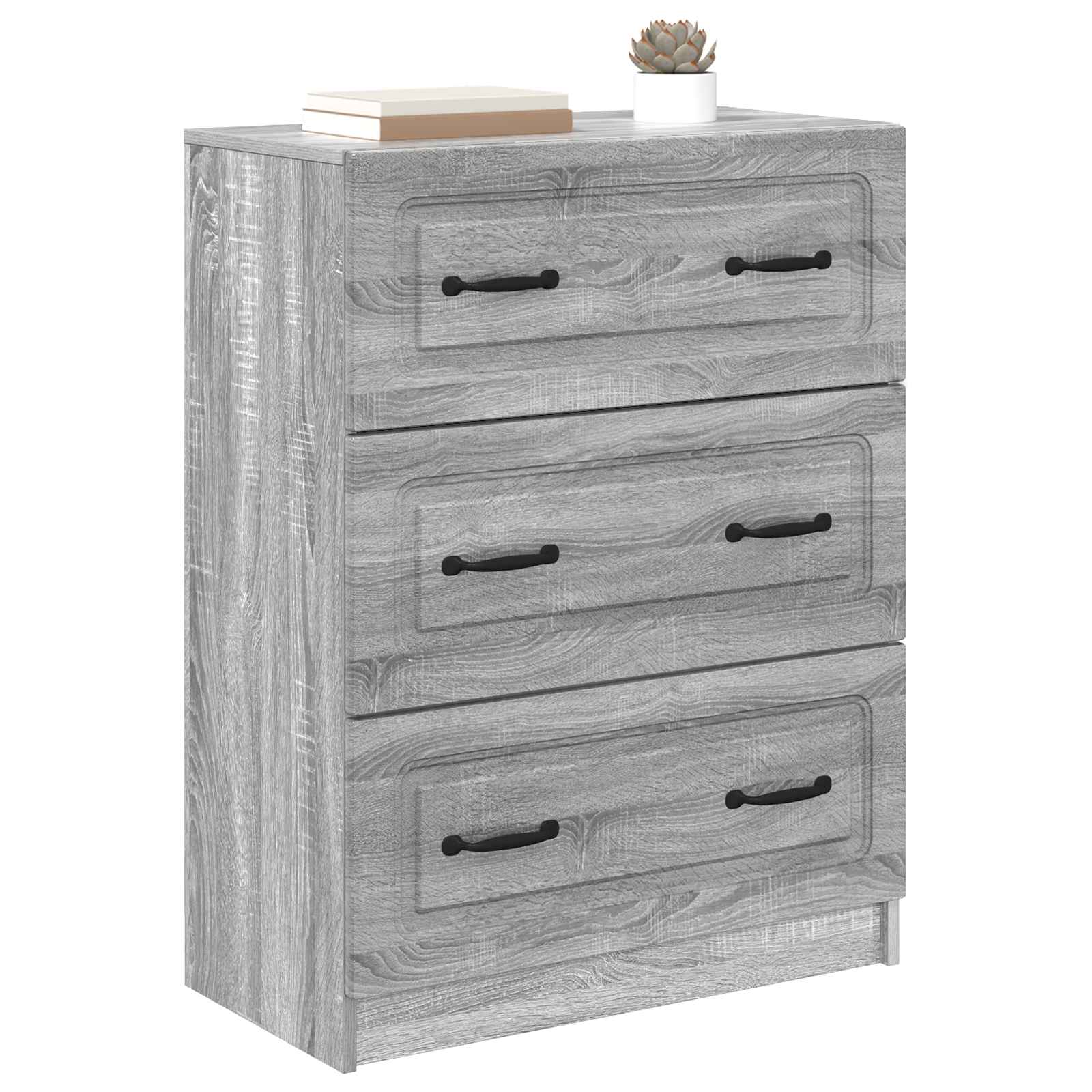 Ντουλάπι με Συρτάρια Γκρι Sonoma 66 x 34,5 x 87 εκ. - Pakobazaar