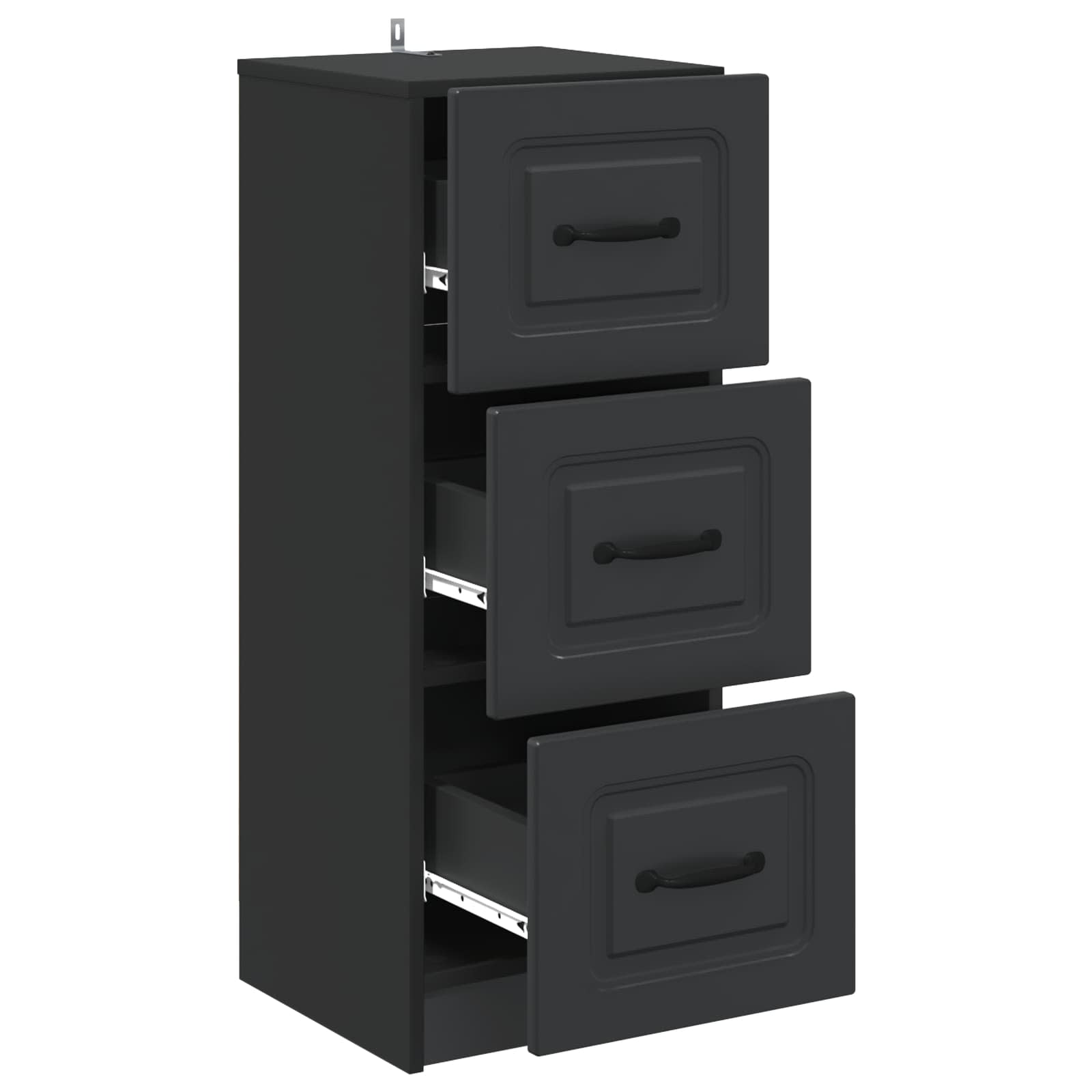 Ντουλάπι με Συρτάρια Μαύρο 33 x 34,5 x 87 εκ. - Pakobazaar