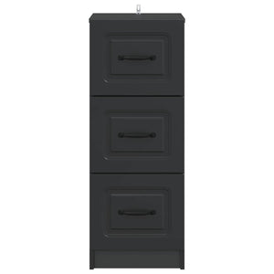 Ντουλάπι με Συρτάρια Μαύρο 33 x 34,5 x 87 εκ. - Pakobazaar