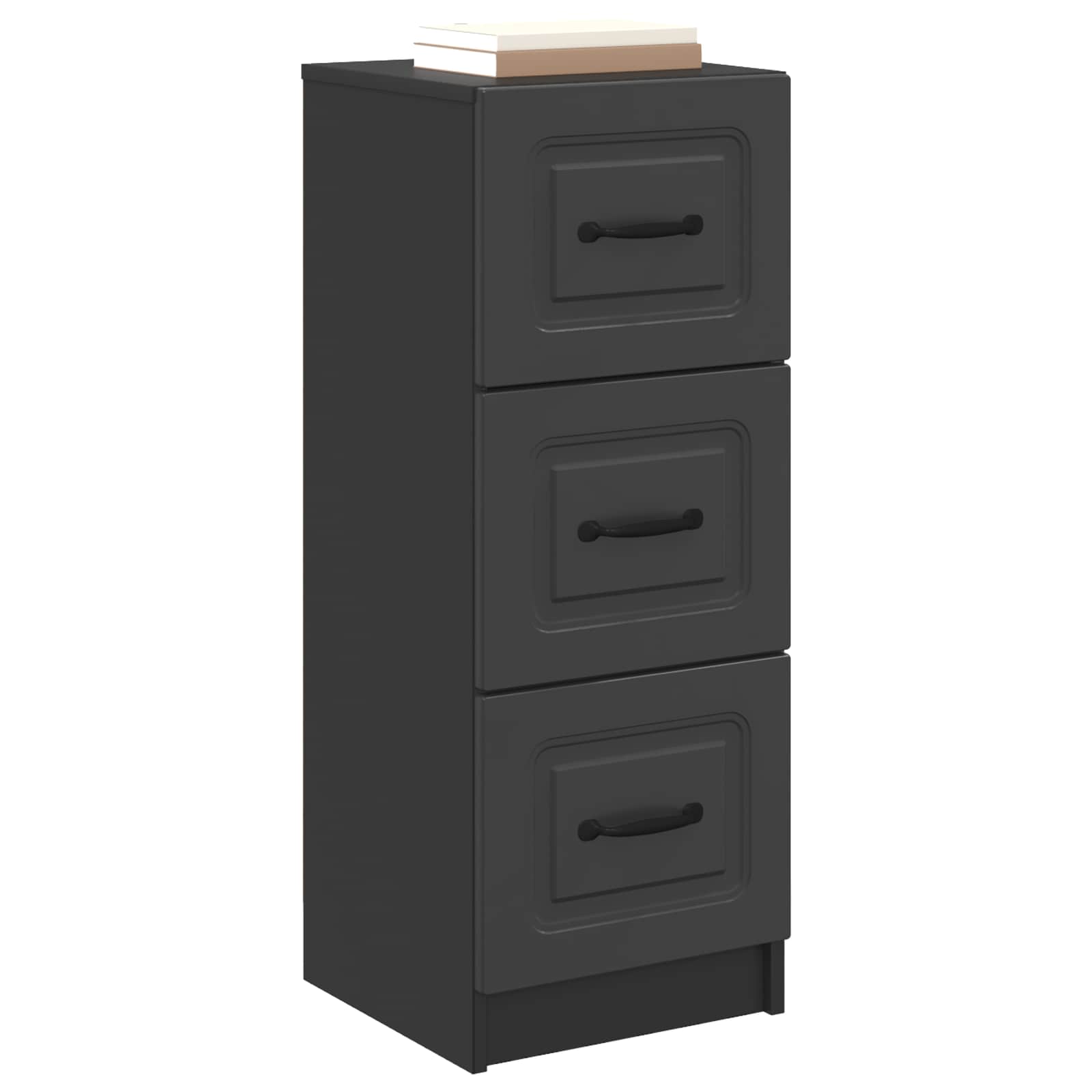 Ντουλάπι με Συρτάρια Μαύρο 33 x 34,5 x 87 εκ. - Pakobazaar