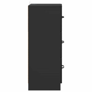 Ντουλάπι με Συρτάρια Μαύρο 33 x 34,5 x 87 εκ. - Pakobazaar