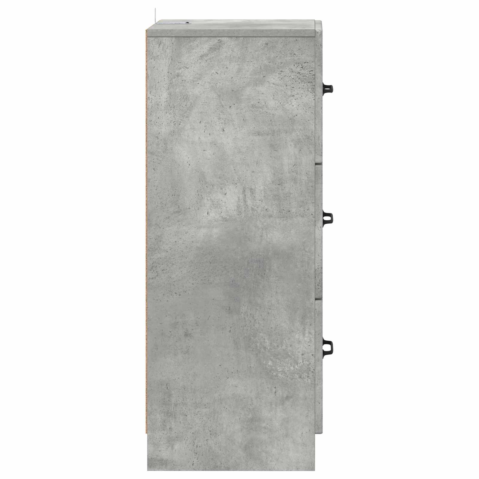 Ντουλάπι με Συρτάρια Γκρι Σκυροδέματος 33 x 34,5 x 87 εκ. - Pakobazaar