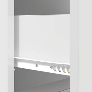 Ντουλάπι με Συρτάρια Γυαλιστερό Λευκό 33 x 34,5 x 87 εκ. - Pakobazaar