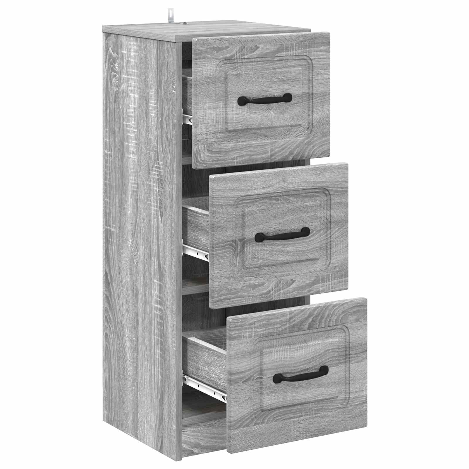 Ντουλάπι με Συρτάρια Γκρι Sonoma 33 x 34,5 x 87 εκ. - Pakobazaar