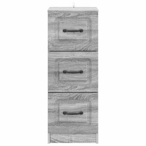 Ντουλάπι με Συρτάρια Γκρι Sonoma 33 x 34,5 x 87 εκ. - Pakobazaar