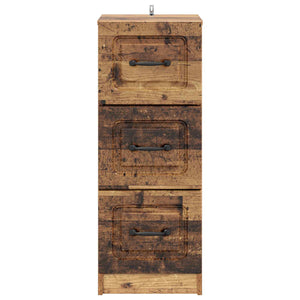 Ντουλάπι με Συρτάρια Παλαιωμένο ξύλο 33 x 34,5 x 87 εκ. - Pakobazaar