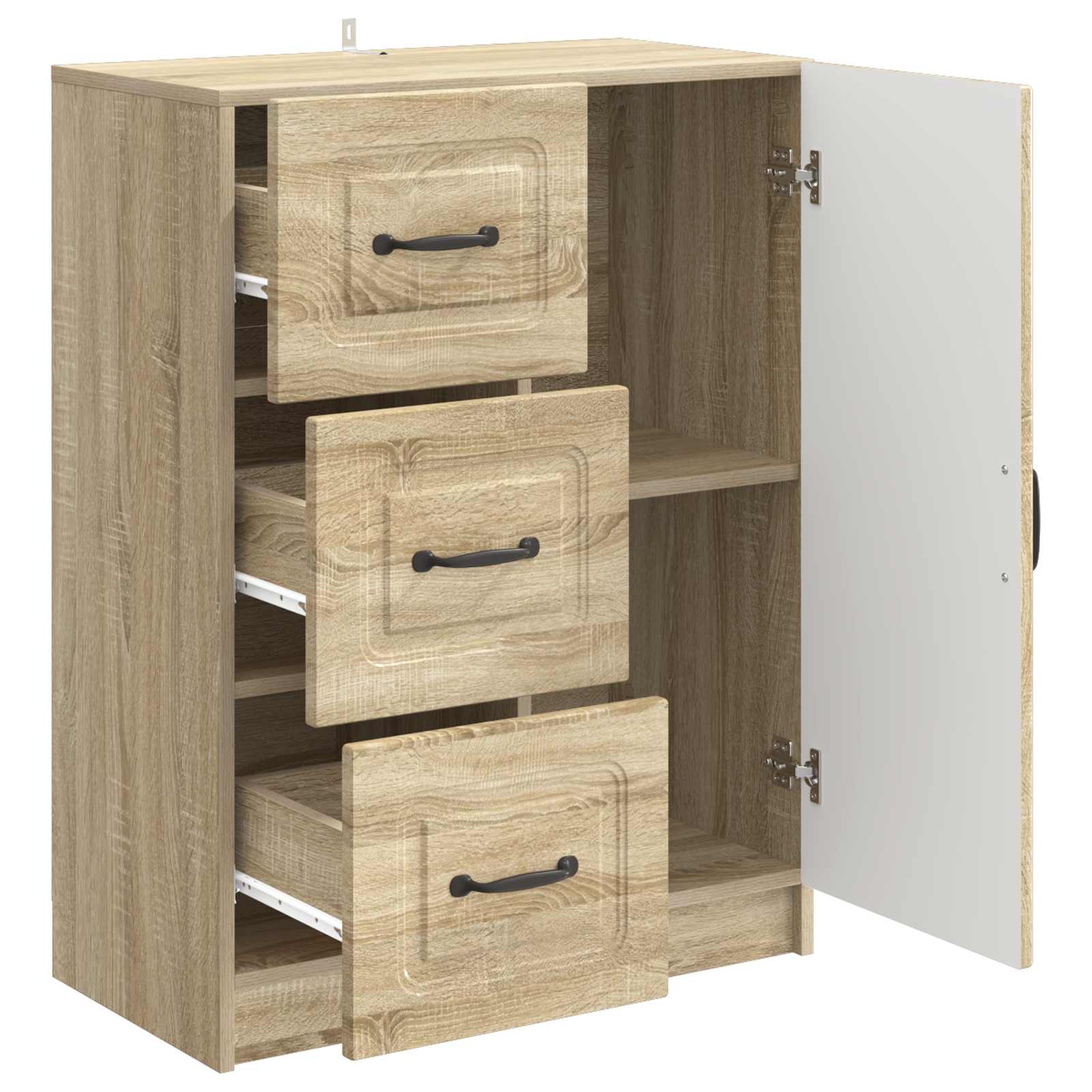 Πλαϊνό γραφείο με συρτάρι Sonoma Δρυς 66 x 34,5 x 87 εκ. - Pakobazaar