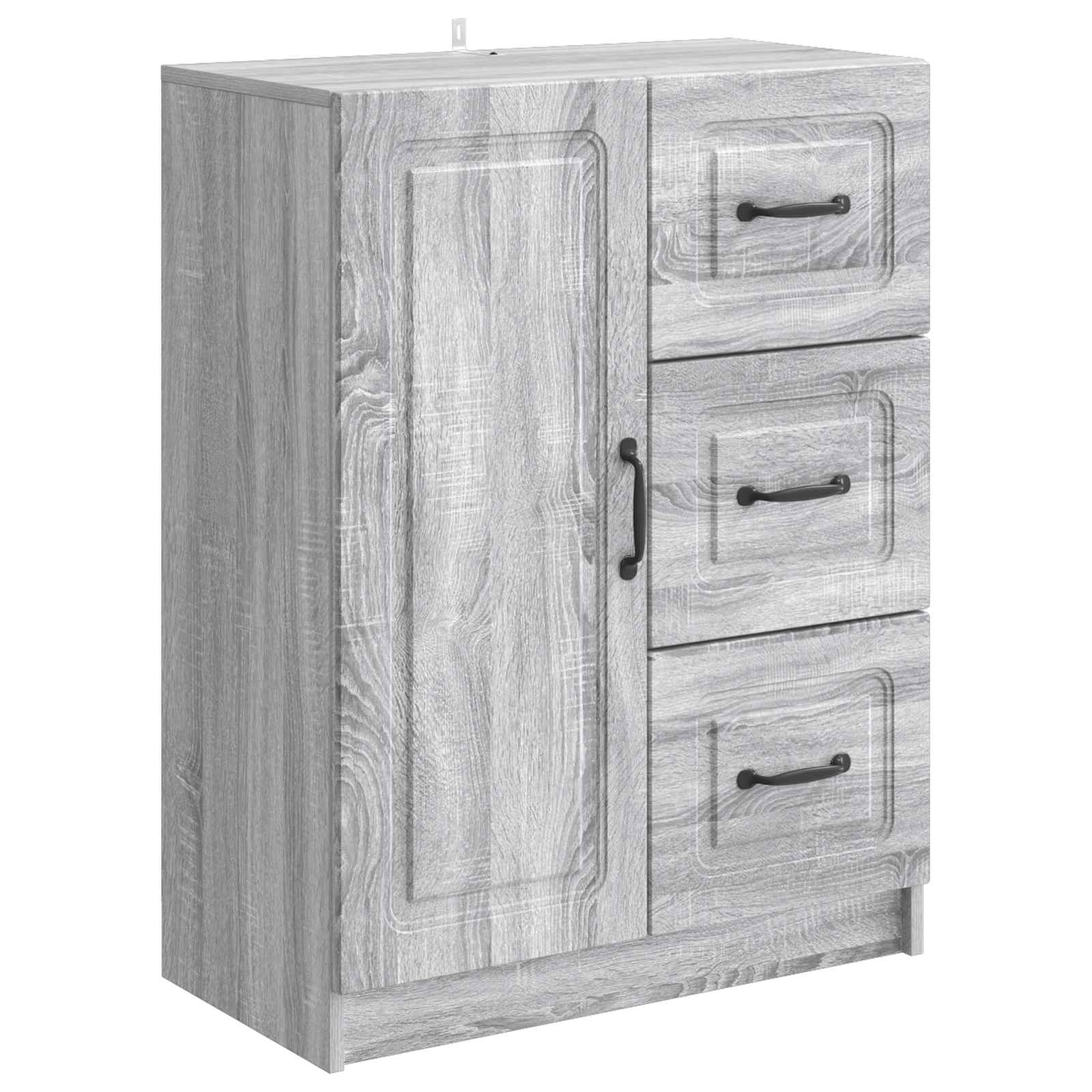Πλαϊνό γραφείο με συρτάρι Γκρι Sonoma 66 x 34,5 x 87 εκ. - Pakobazaar