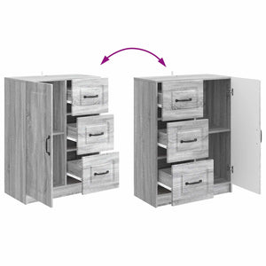 Πλαϊνό γραφείο με συρτάρι Γκρι Sonoma 66 x 34,5 x 87 εκ. - Pakobazaar