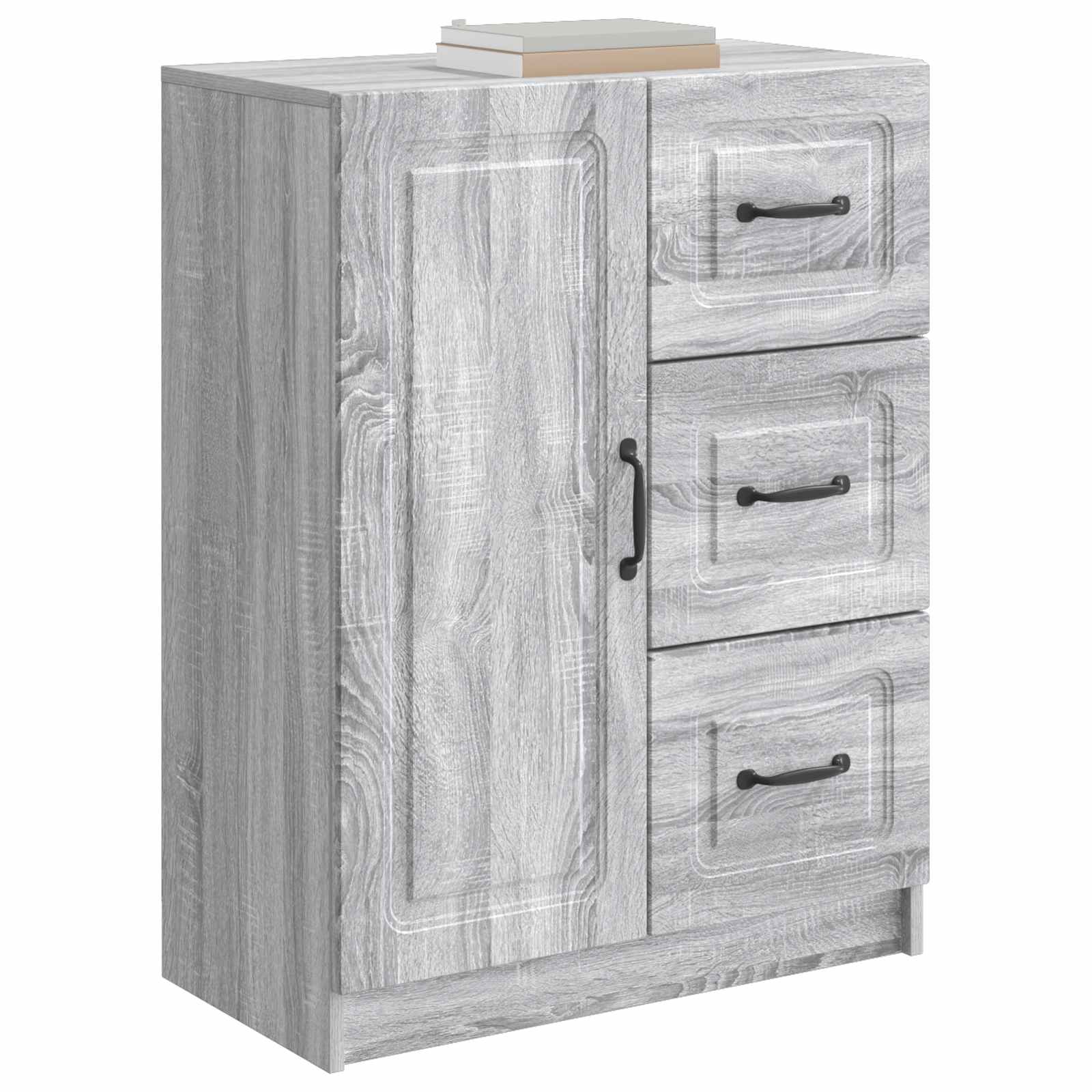 Πλαϊνό γραφείο με συρτάρι Γκρι Sonoma 66 x 34,5 x 87 εκ. - Pakobazaar