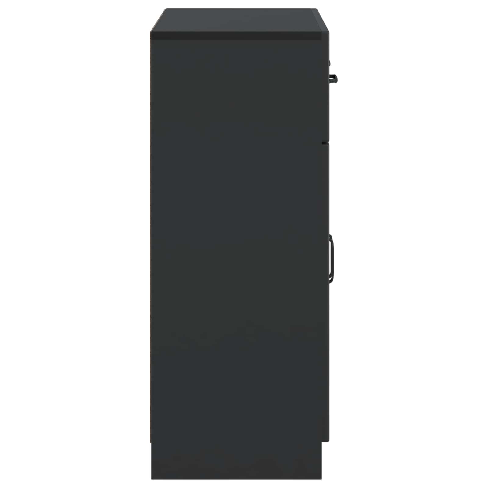 Πλαϊνό γραφείο Μαύρο 66 x 34,5 x 87 εκ. Επεξεργασμένο Ξύλο - Pakobazaar