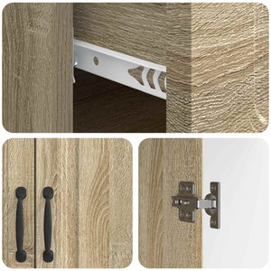 Πλαϊνό γραφείο με συρτάρι Sonoma Δρυς 66 x 34,5 x 87 εκ. - Pakobazaar