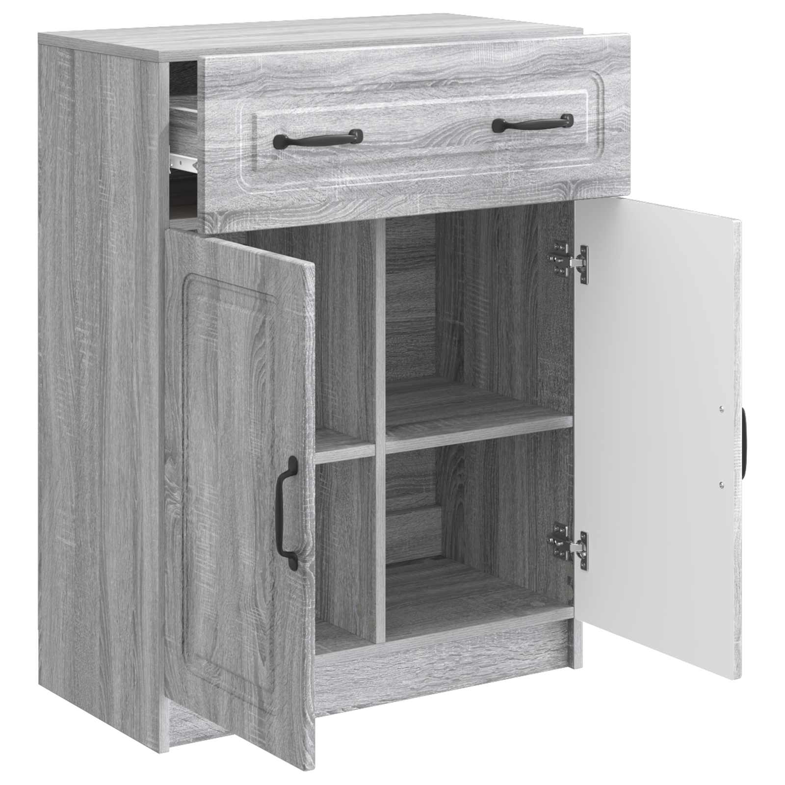 Πλαϊνό γραφείο με συρτάρι Γκρι Sonoma 66 x 34,5 x 87 εκ. - Pakobazaar