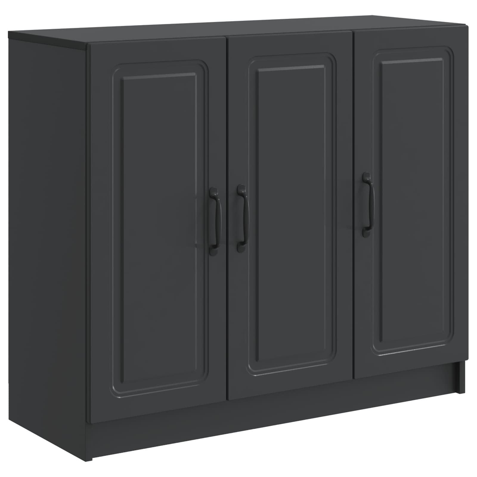 Πλαϊνό γραφείο Μαύρο 89 x 34,5 x 77 εκ. Επεξεργασμένο Ξύλο - Pakobazaar