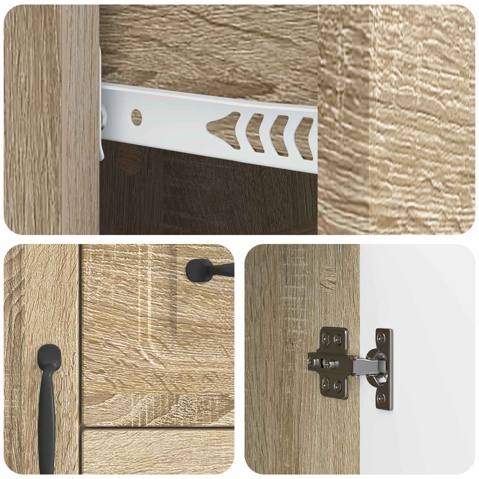 Πλαϊνό γραφείο με συρτάρι Sonoma Δρυς 89 x 34,5 x 57 εκ. - Pakobazaar