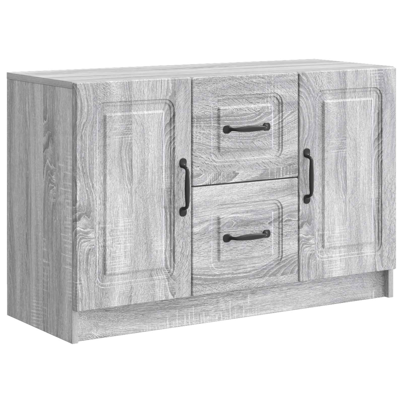 Πλαϊνό γραφείο με συρτάρι Γκρι Sonoma 89 x 34,5 x 57 εκ. - Pakobazaar