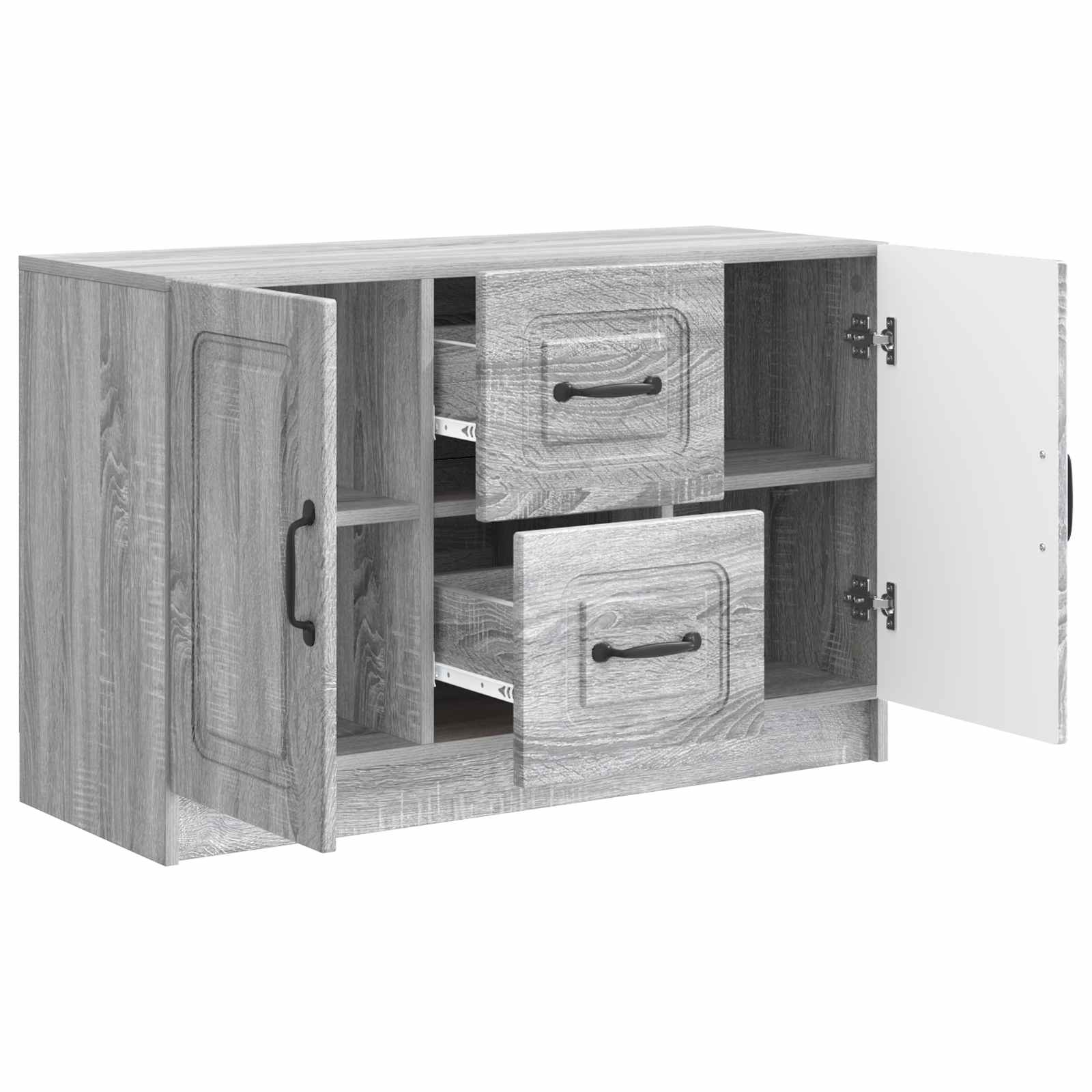 Πλαϊνό γραφείο με συρτάρι Γκρι Sonoma 89 x 34,5 x 57 εκ. - Pakobazaar