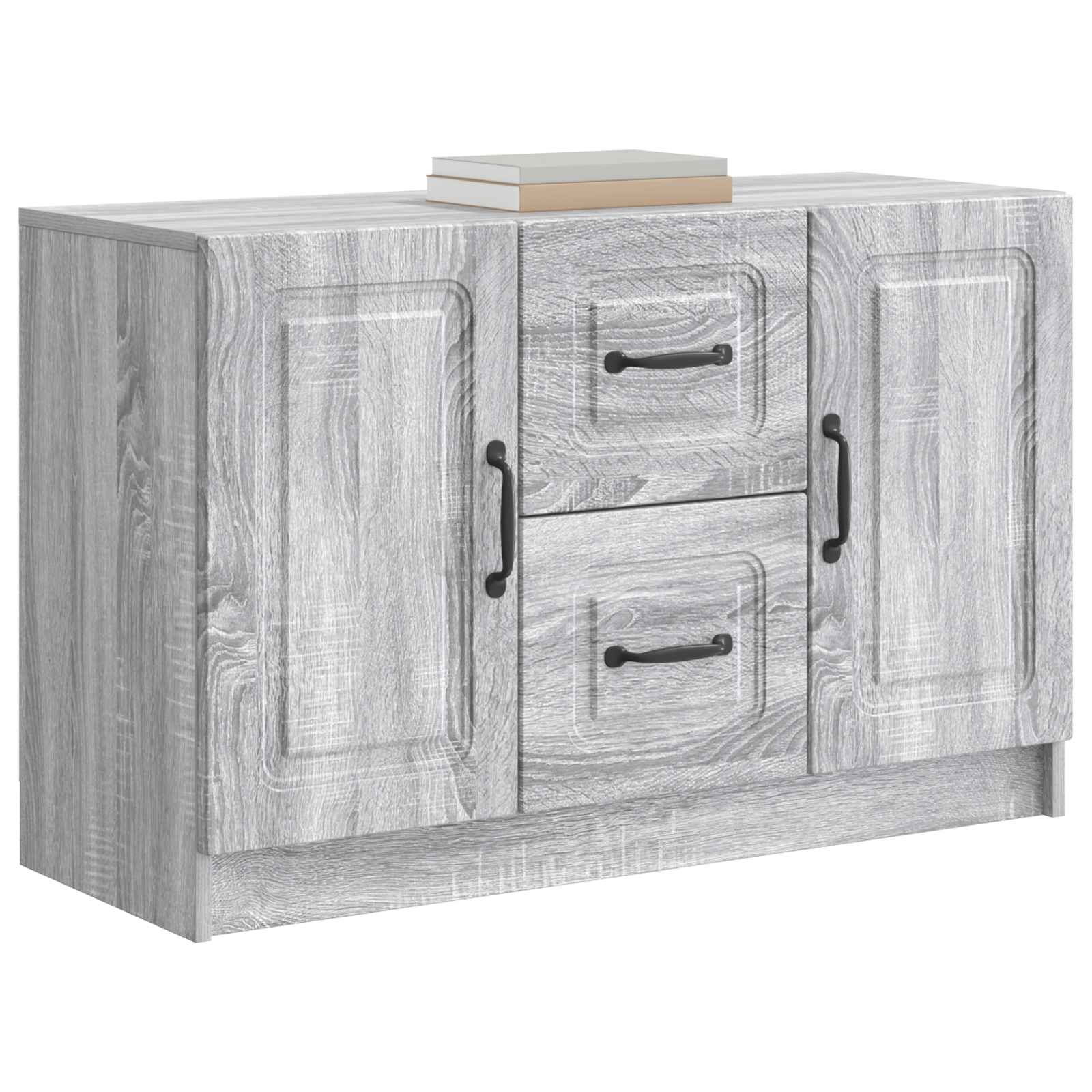 Πλαϊνό γραφείο με συρτάρι Γκρι Sonoma 89 x 34,5 x 57 εκ. - Pakobazaar