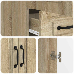 Πλαϊνό γραφείο με συρτάρι Sonoma Δρυς 66 x 34,5 x 92 εκ. - Pakobazaar