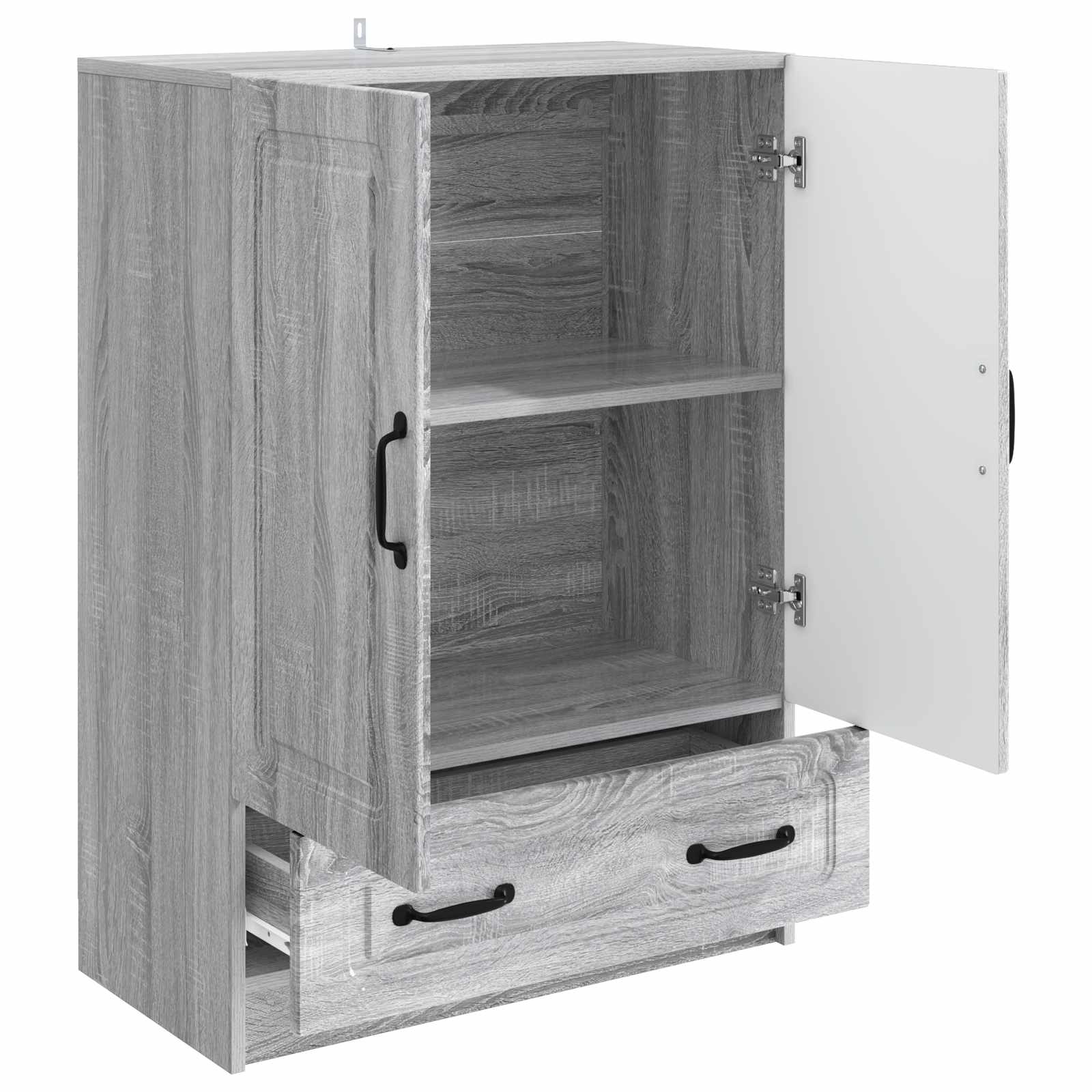 Πλαϊνό γραφείο με συρτάρι Γκρι Sonoma 66 x 34,5 x 92 εκ. - Pakobazaar