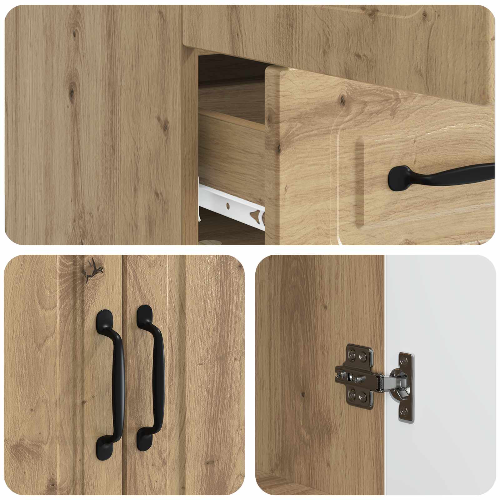 Πλαϊνό γραφείο με συρτάρι Artisan Δρυς 66 x 34,5 x 92 εκ. - Pakobazaar