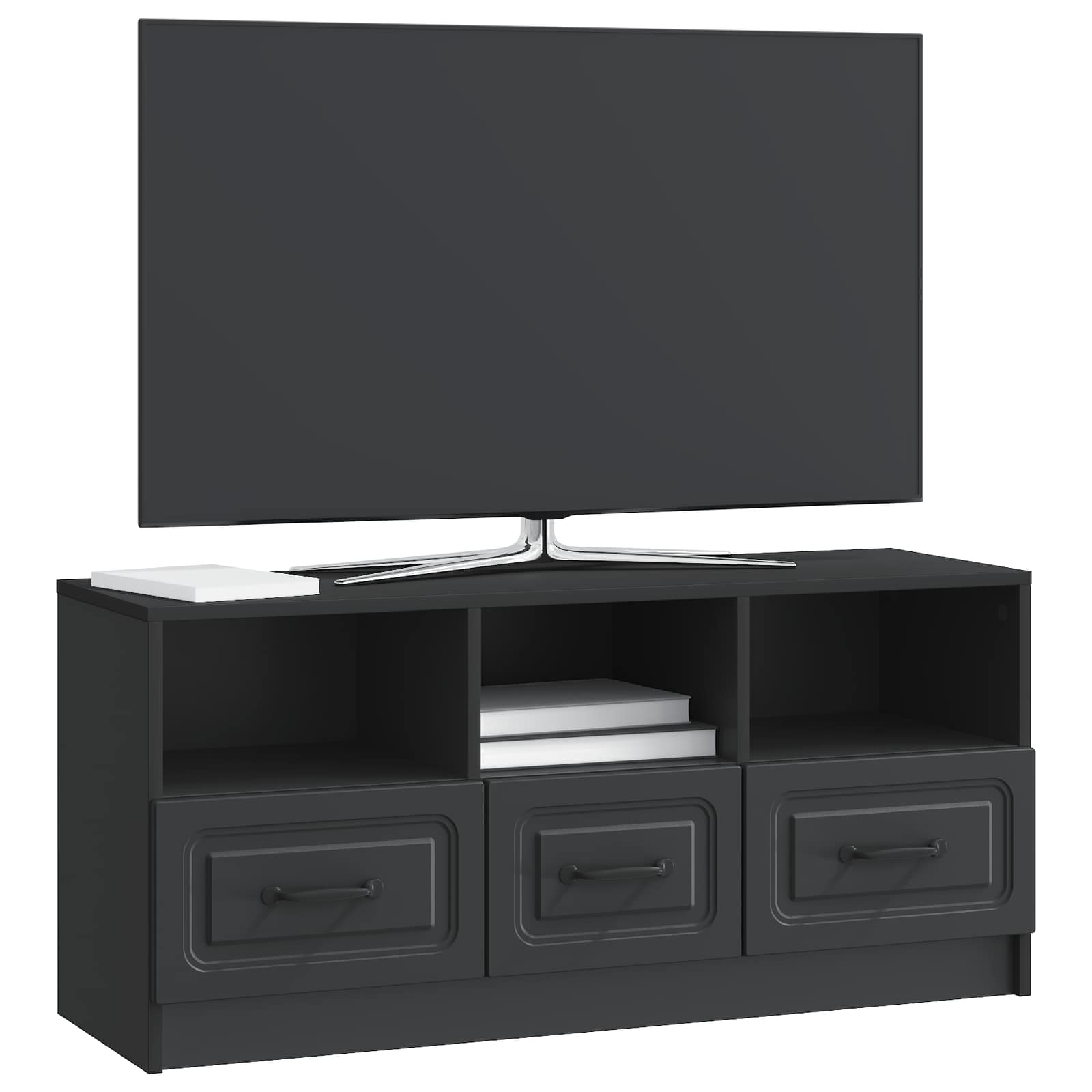 Ντουλάπι TV Μαύρο 102 x 34,5 x 47 εκ Επεξεργασμένο Ξύλο - Pakobazaar