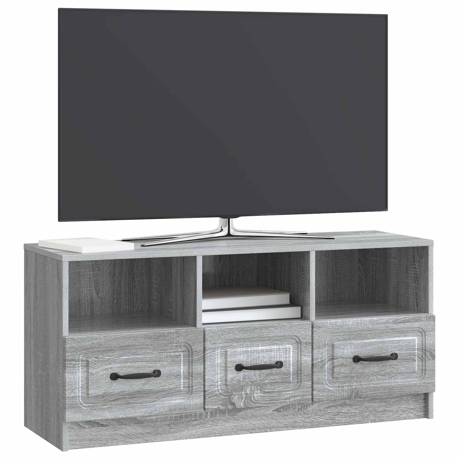 Ντουλάπι TV Γκρι Sonoma 102 x 34,5 x 47 εκ Επεξεργασμένο Ξύλο - Pakobazaar