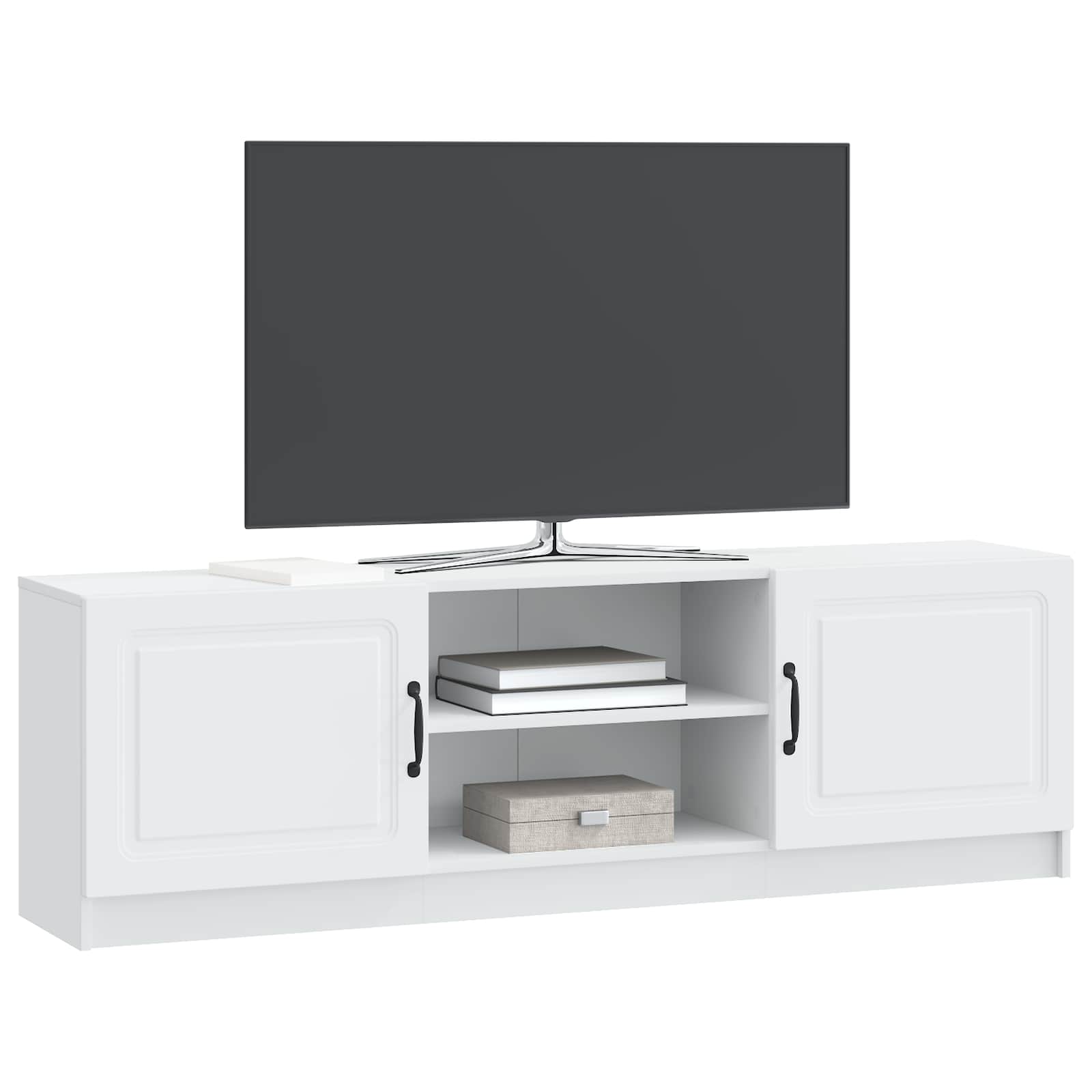 Ντουλάπι TV Λευκό 150 x 31 x 47 εκ Επεξεργασμένο Ξύλο - Pakobazaar