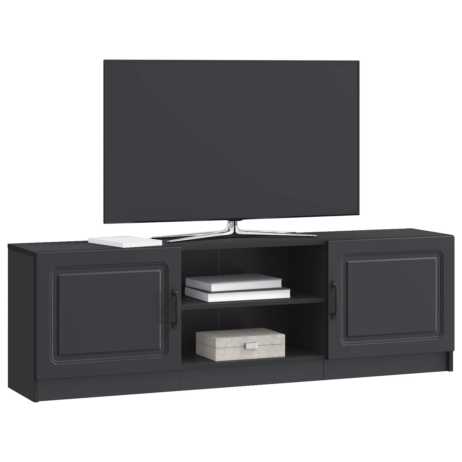 Ντουλάπι TV Μαύρο 150 x 31 x 47 εκ Επεξεργασμένο Ξύλο - Pakobazaar