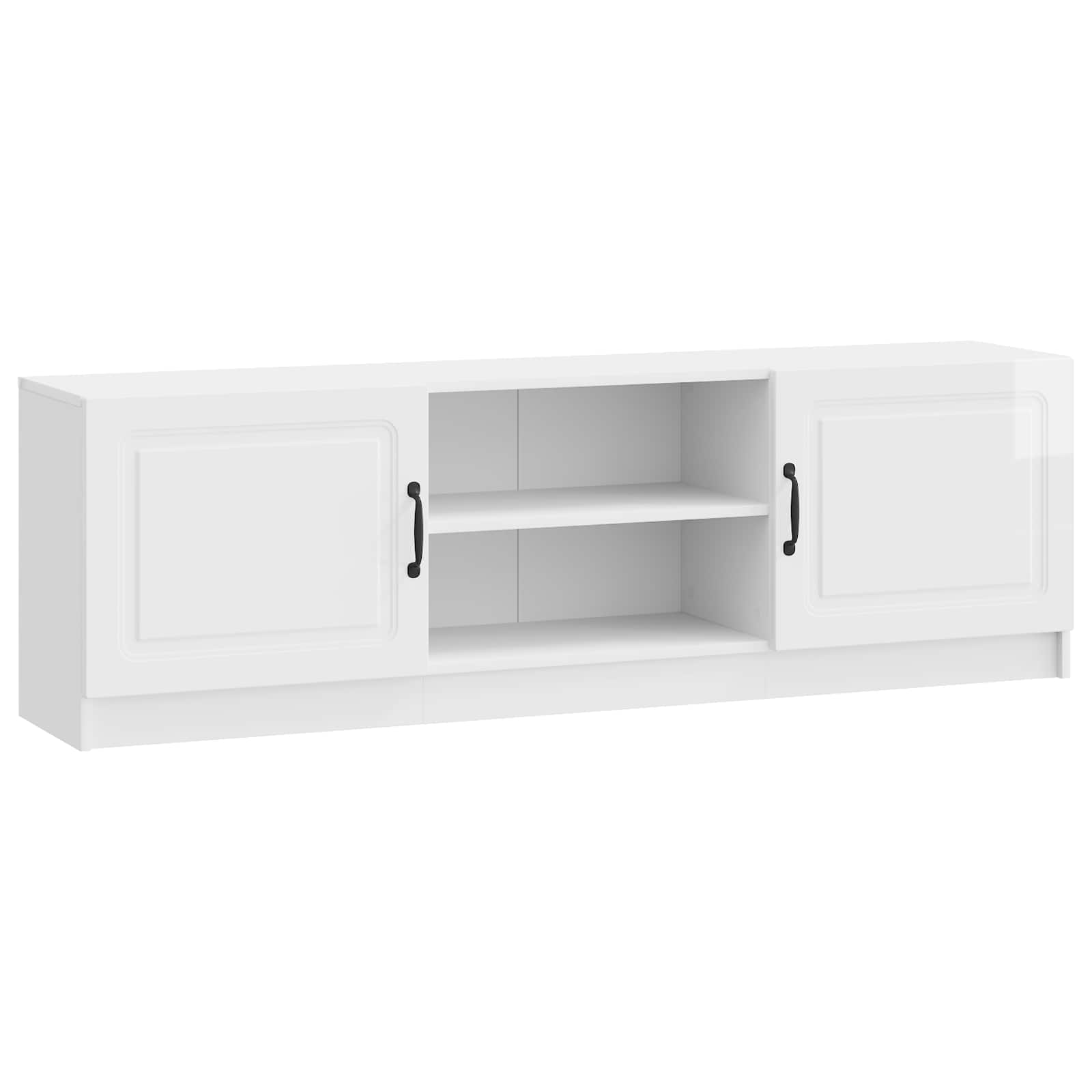 Ντουλάπι TV Γυαλιστερό Λευκό 150 x 31 x 47 εκ - Pakobazaar