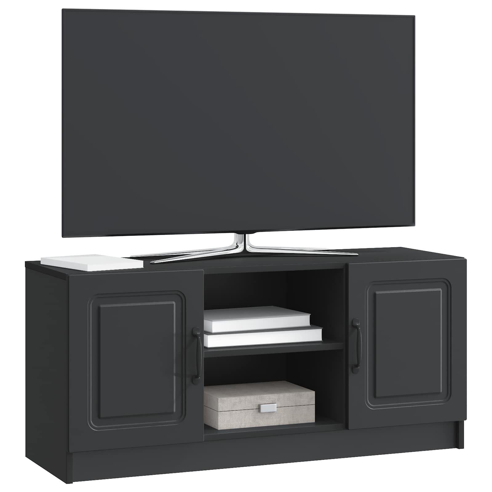 Ντουλάπι TV Μαύρο 102 x 34,5 x 47 εκ Επεξεργασμένο Ξύλο - Pakobazaar