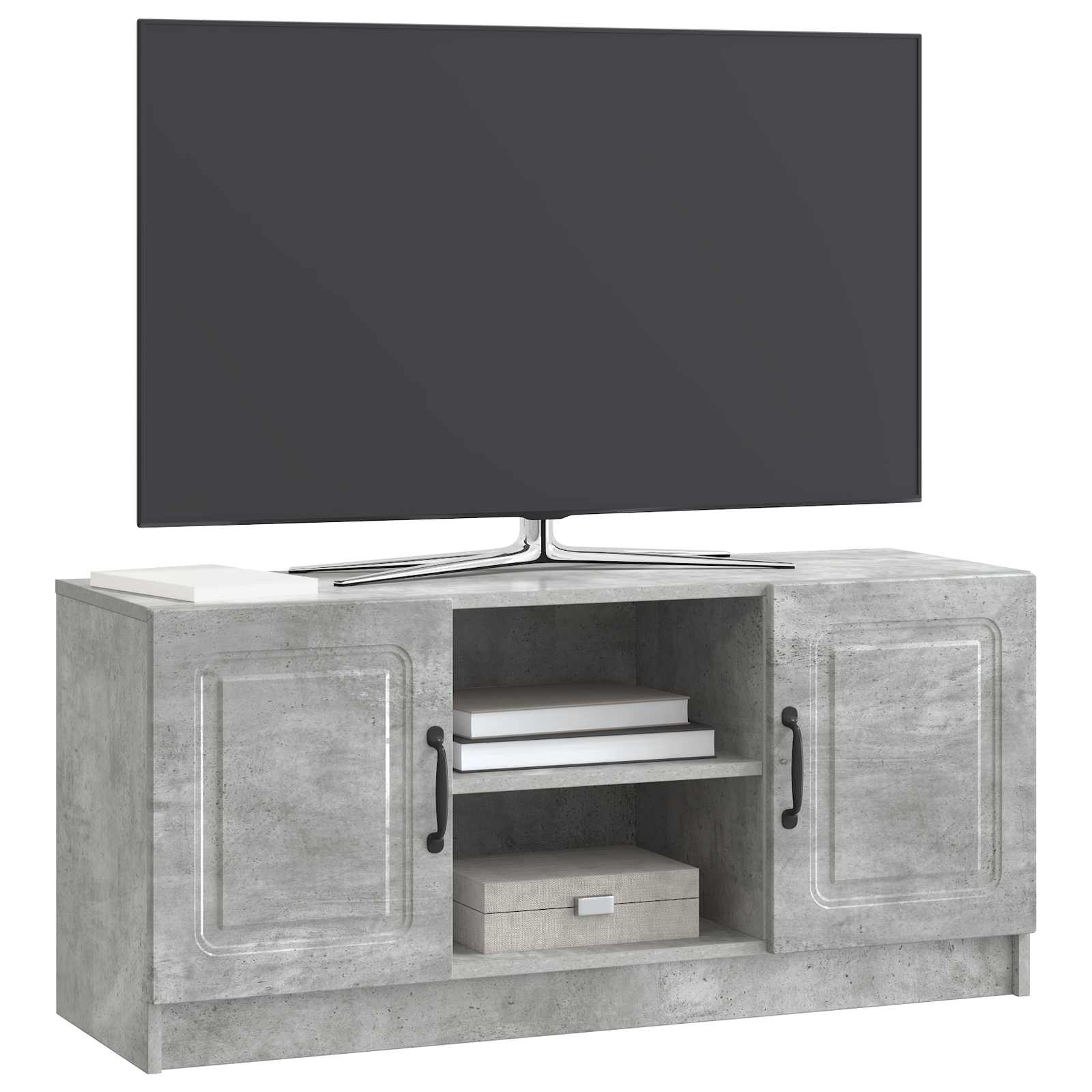 Ντουλάπι TV Γκρι Σκυροδέματος 102 x 34,5 x 47 εκ - Pakobazaar