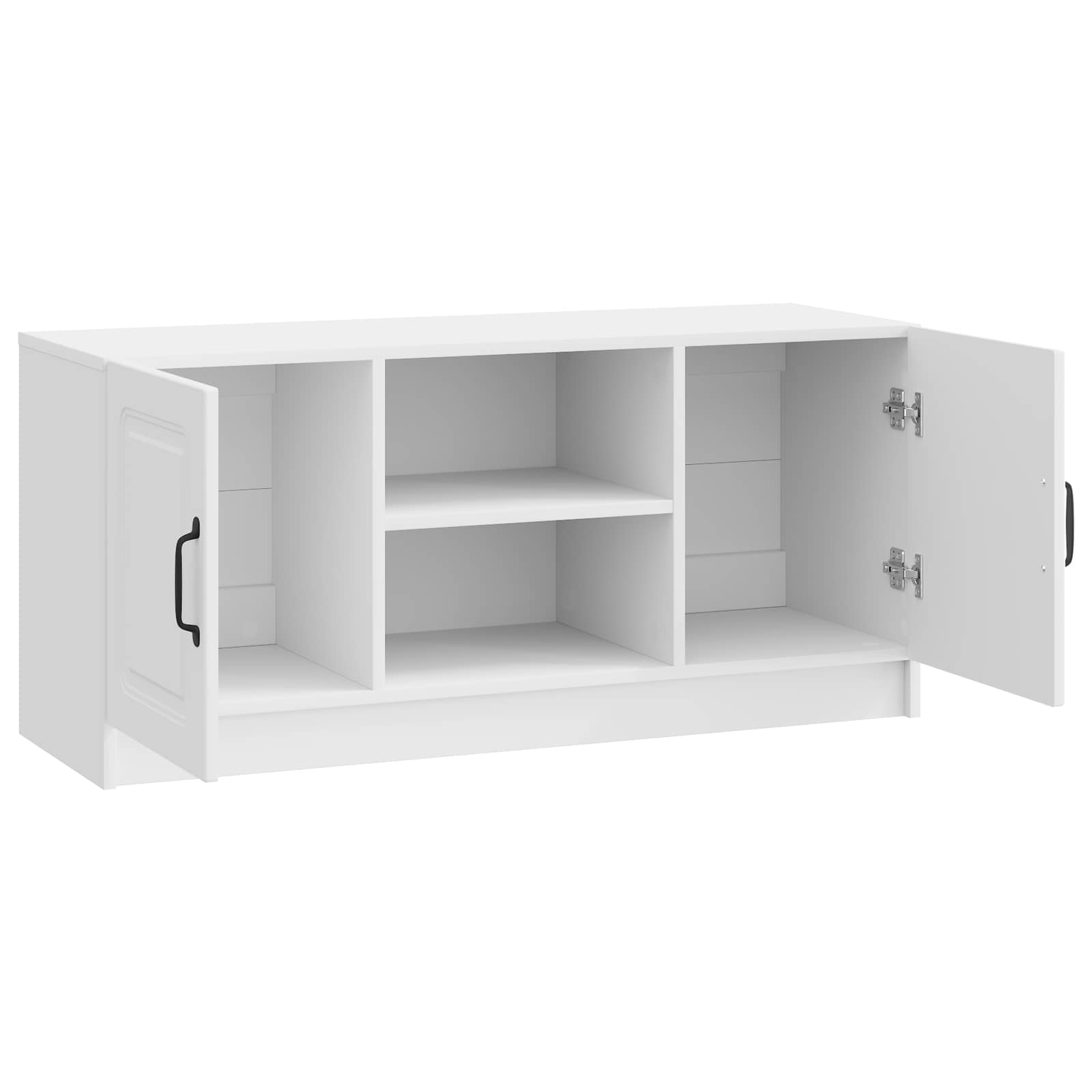 Ντουλάπι TV Γυαλιστερό Λευκό 102 x 34,5 x 47 εκ - Pakobazaar