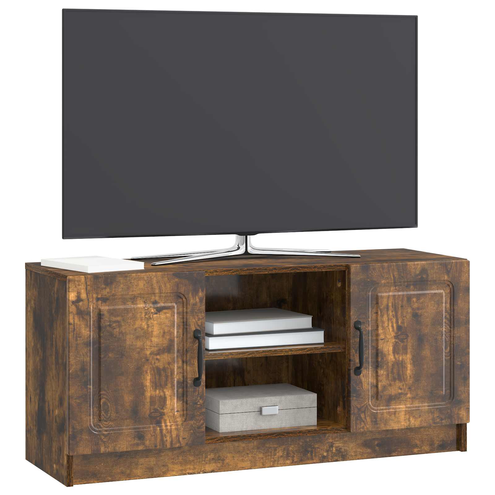 Ντουλάπι TV Καπνισμένο Ξύλο Δρυός 102 x 34,5 x 47 εκ - Pakobazaar