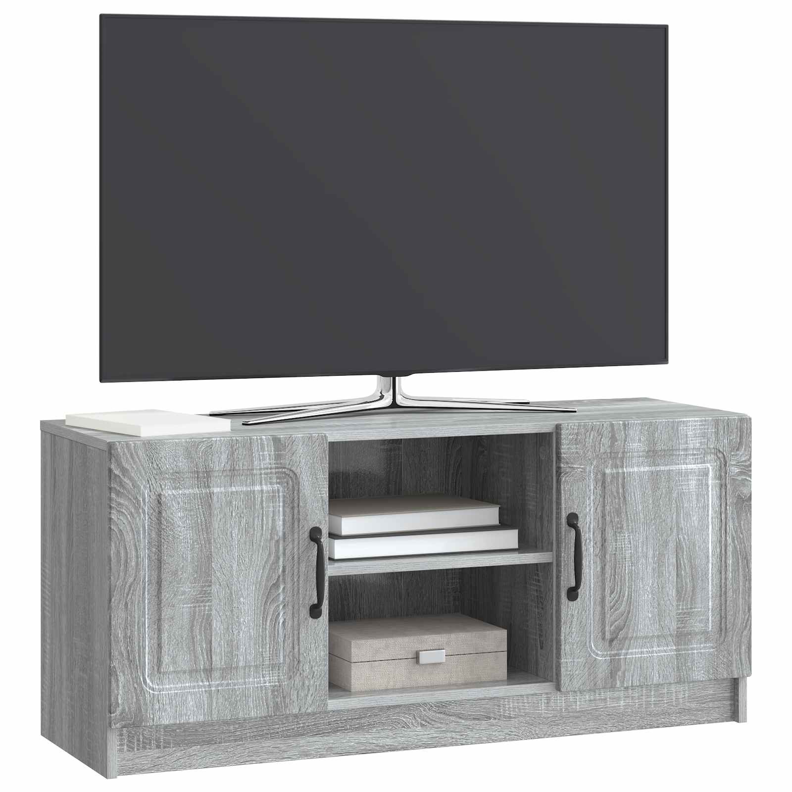 Ντουλάπι TV Γκρι Sonoma 102 x 34,5 x 47 εκ Επεξεργασμένο Ξύλο - Pakobazaar