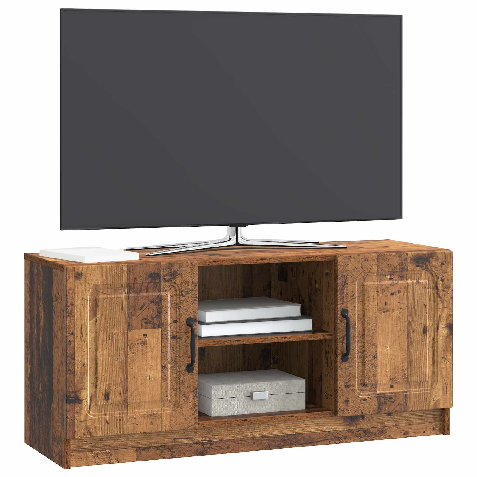Ντουλάπι TV Παλαιωμένο ξύλο 102 x 34,5 x 47 εκ - Pakobazaar
