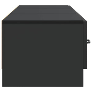 Ντουλάπι TV Μαύρο 147 x 34,5 x 27 εκ Επεξεργασμένο Ξύλο - Pakobazaar